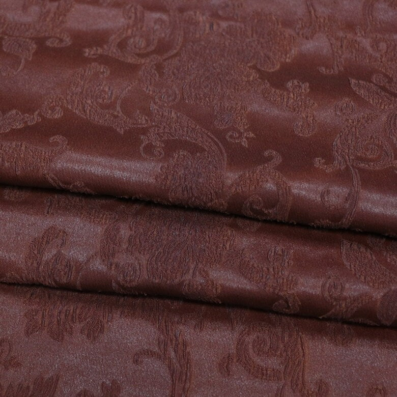 GLEJUN - 28 Momme Jacquard Handmade Plant Dye HongYunsha Silk Fabric - 110cm wide by the Yard