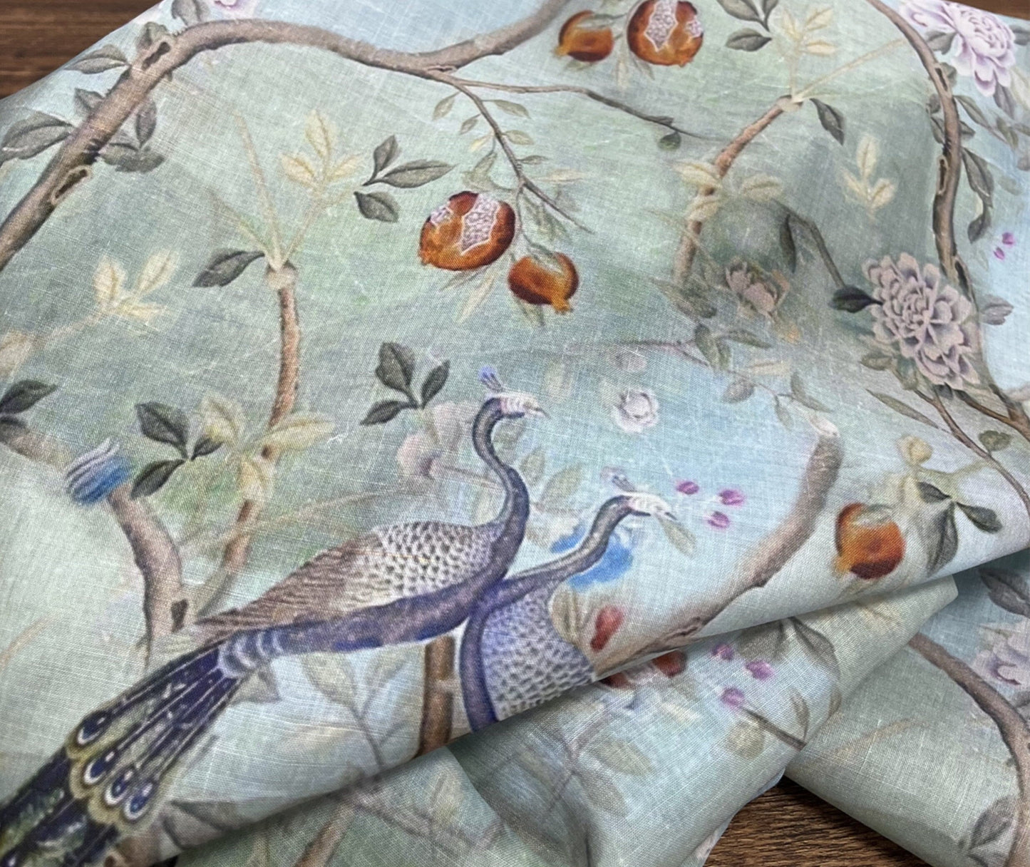 KONGQUE - Digital Printing 42 Thread Count Ramie Fabric - 140cm wide by the Yard