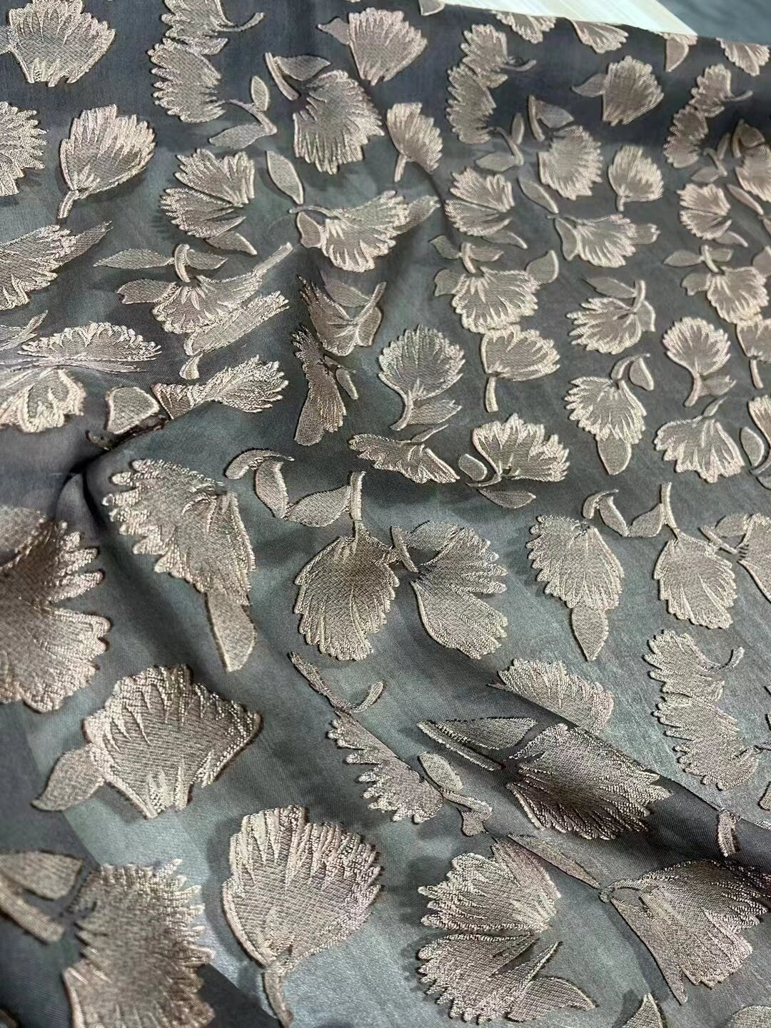 YSSHUYE - Special Cut Flower Ganton Mud Silk Fabric - 140cm wide by the Yard