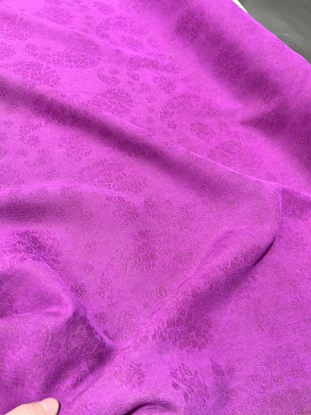 ZILIANH - 70 Momme Jacquard Mud Silk Gambiered Ganton Tussah Silk Fabric - 110cm wide by the Yard