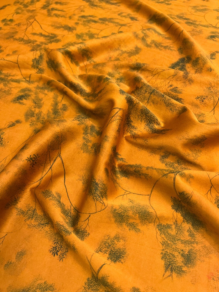YEYUEMIDIX - 25 Momme Stretch Plant Dye HongYunSha Silk Fabric - 114cm wide by the Yard