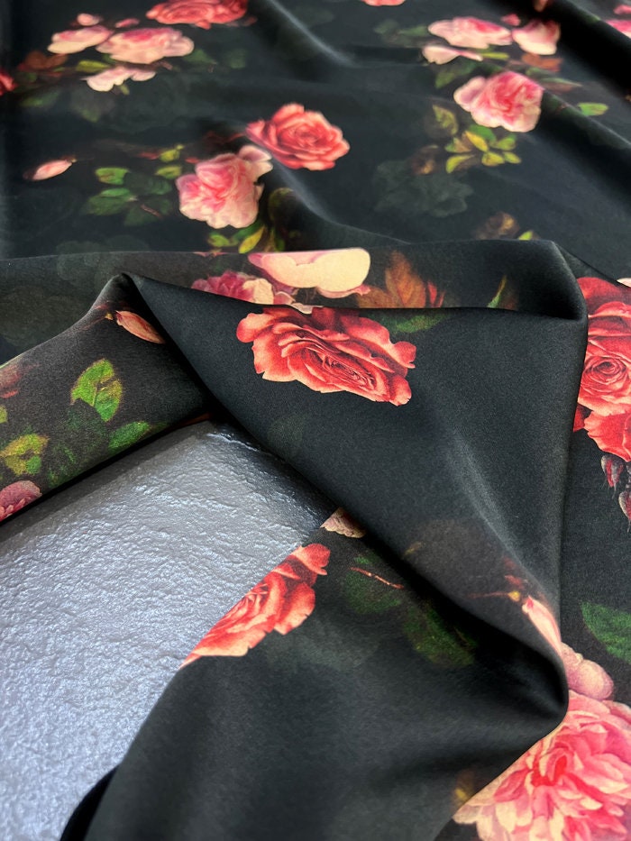 ANYEQWEI - 25 Momme Stretch Plant Dye HongYunSha Silk Fabric - 114cm wide by the Yard