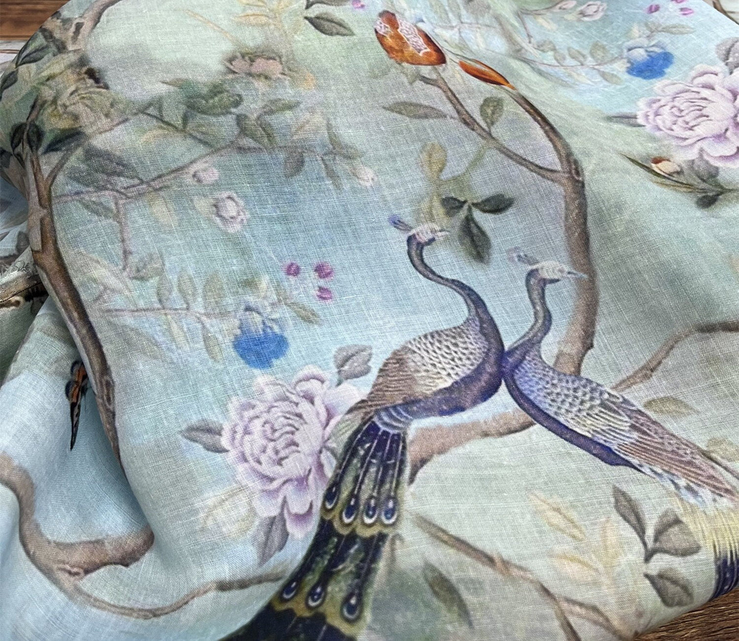 KONGQUE - Digital Printing 42 Thread Count Ramie Fabric - 140cm wide by the Yard