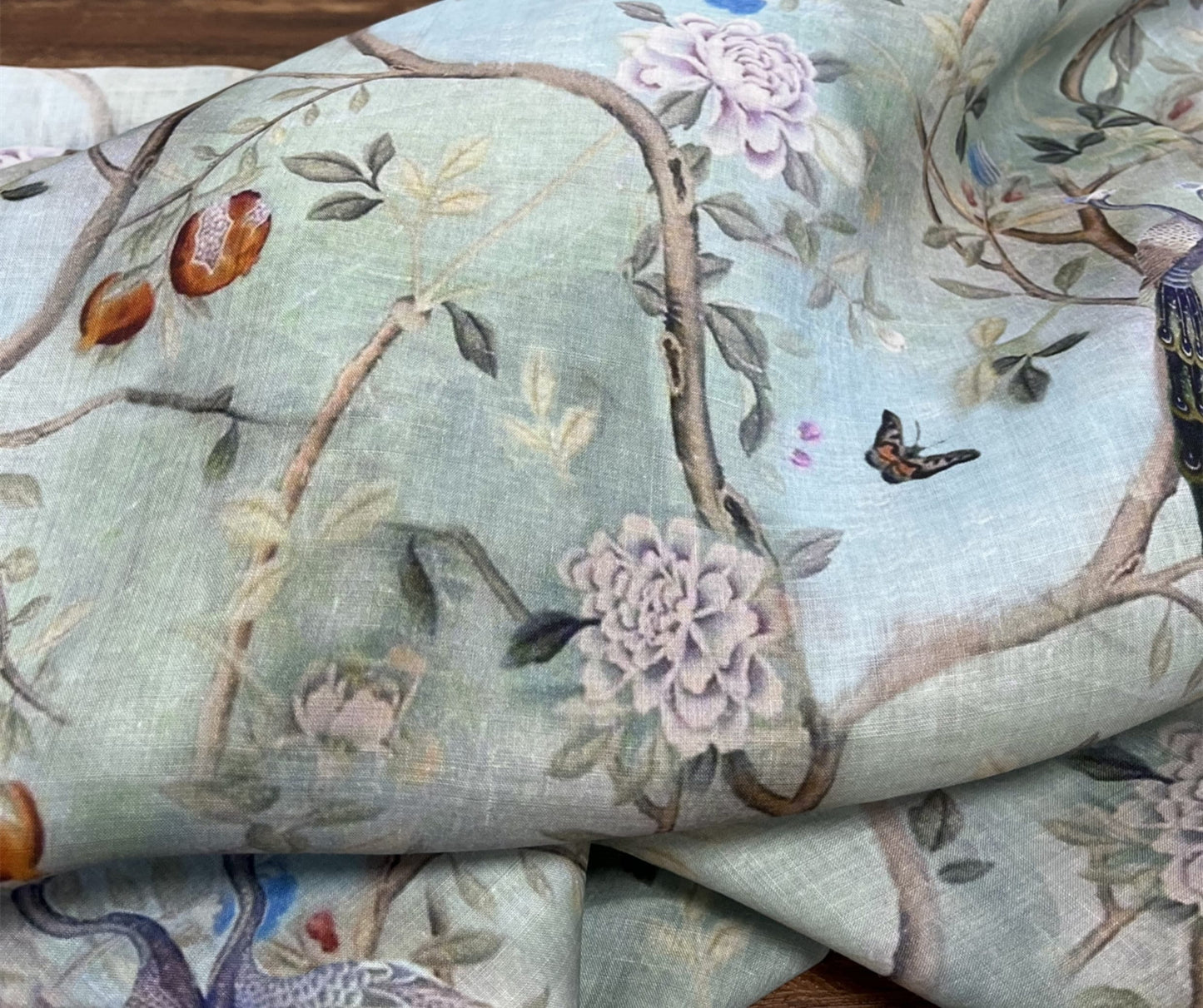 KONGQUE - Digital Printing 42 Thread Count Ramie Fabric - 140cm wide by the Yard