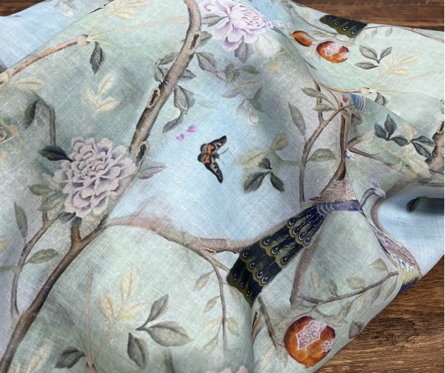 KONGQUE - Digital Printing 42 Thread Count Ramie Fabric - 140cm wide by the Yard
