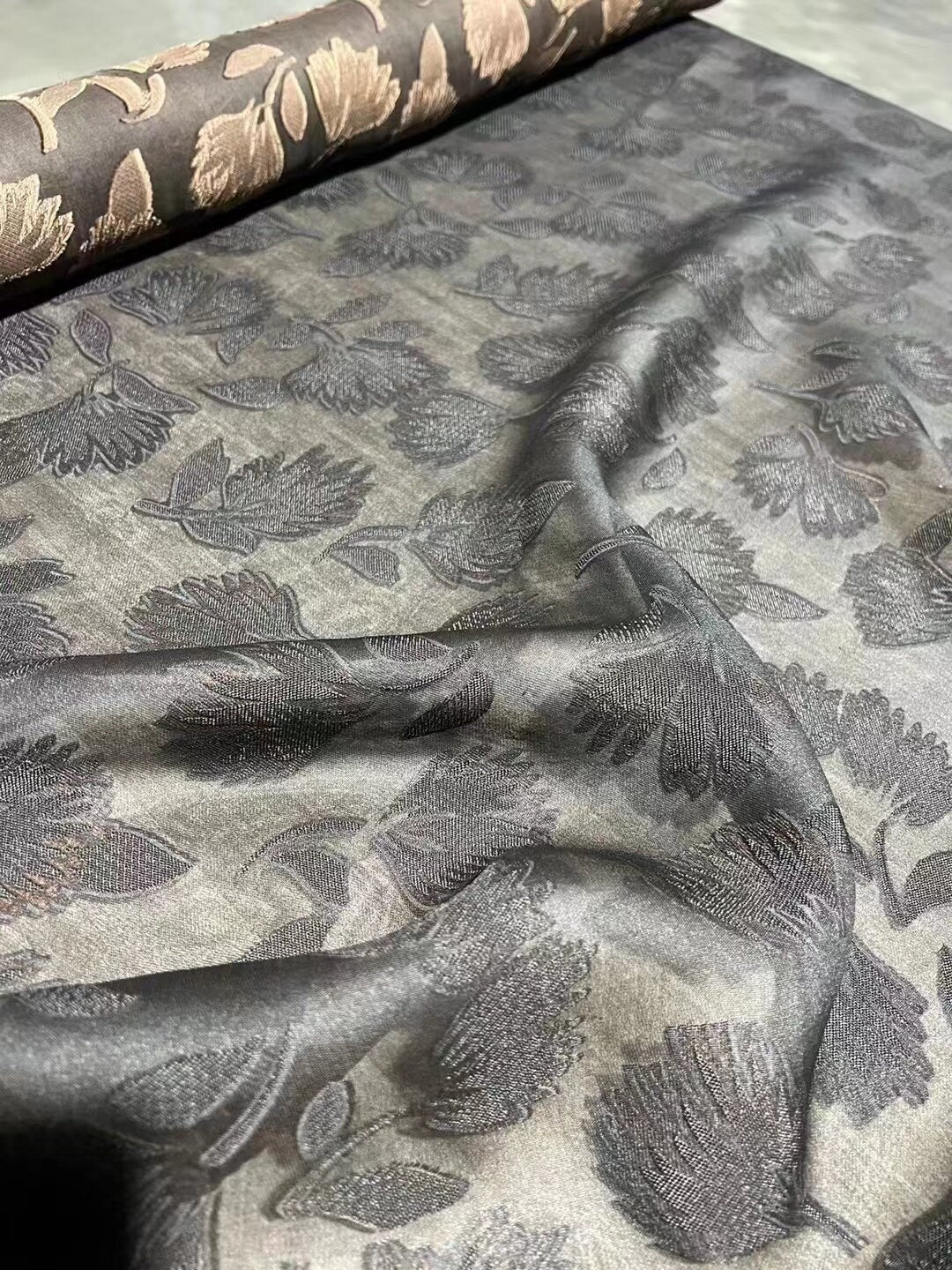 YSSHUYE - Special Cut Flower Ganton Mud Silk Fabric - 140cm wide by the Yard