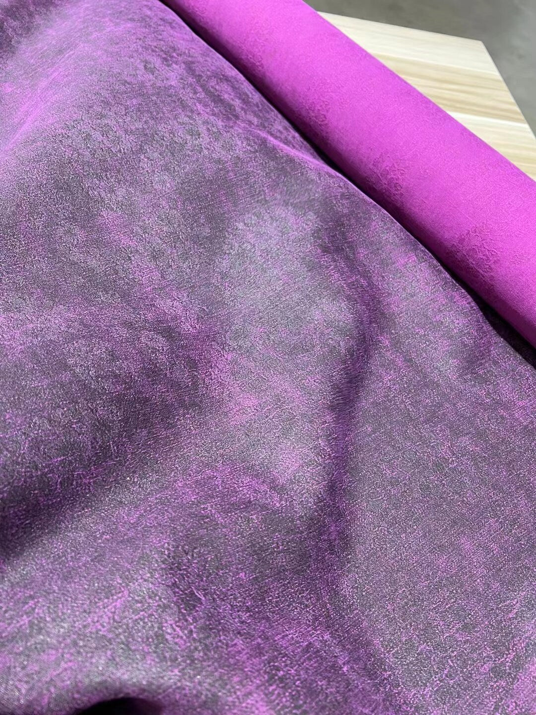 ZILIANH - 70 Momme Jacquard Mud Silk Gambiered Ganton Tussah Silk Fabric - 110cm wide by the Yard