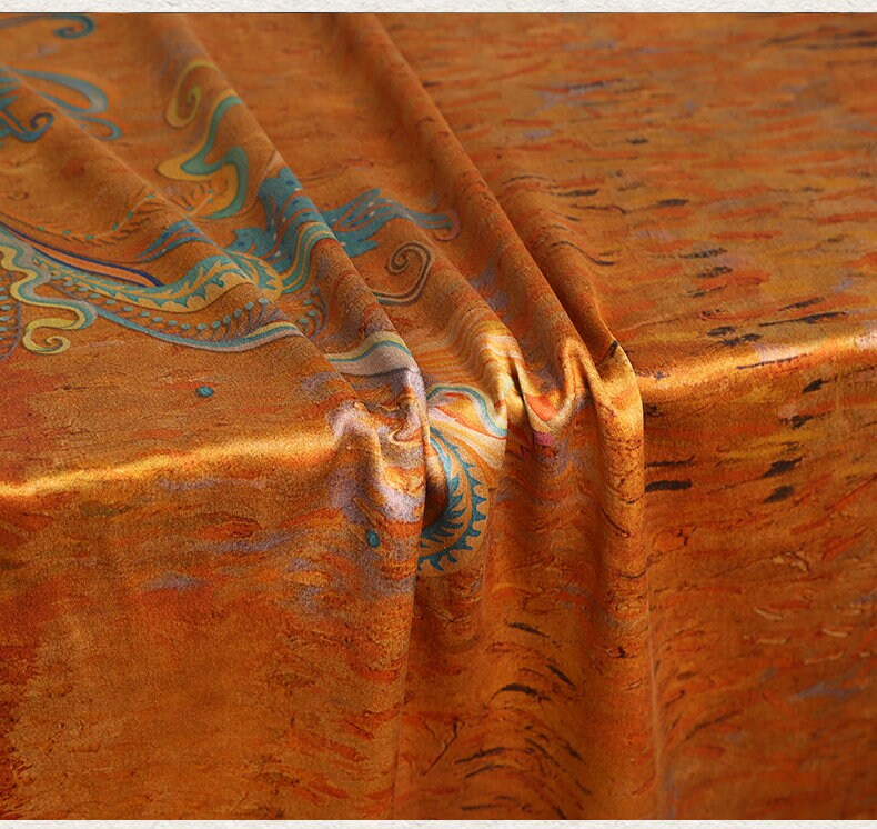 YZDX - Handmade 65 Momme PIZI Mud Silk Satin Fabric - 112cm by the Yard