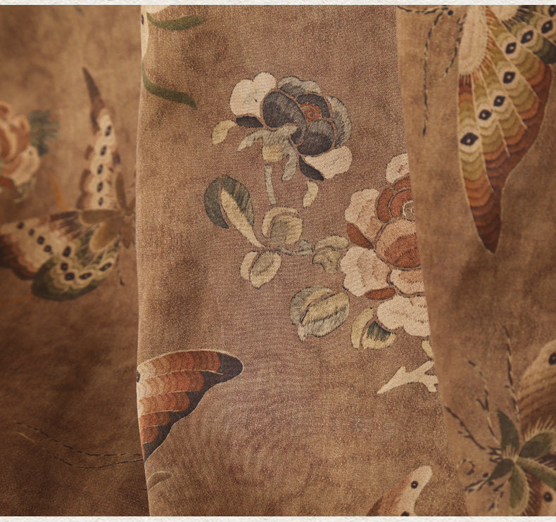 GDHD - Handmade 50 Momme PIZI Mud Silk Satin Fabric - 118cm by the Yard