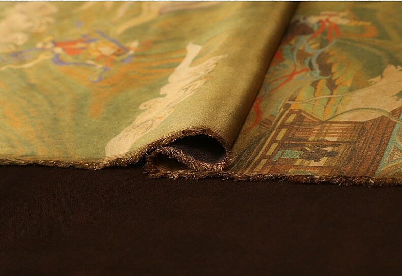 FT - Handmade 50 Momme PIZI Mud Silk Satin Fabric - 112cm by the Yard