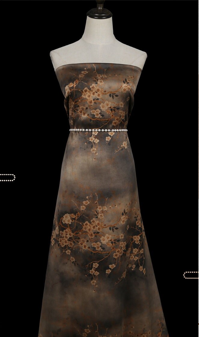 BMYH - Handmade 65 Momme PIZI Mud Silk Satin Fabric - 112cm by the Yard