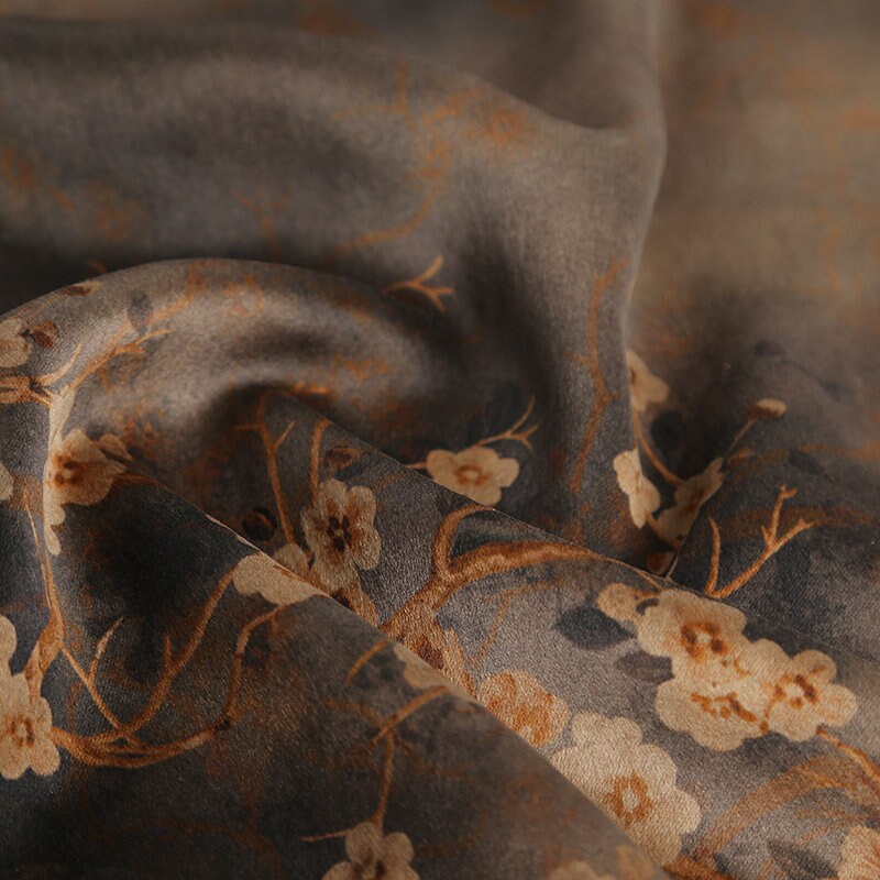 BMYH - Handmade 65 Momme PIZI Mud Silk Satin Fabric - 112cm by the Yard