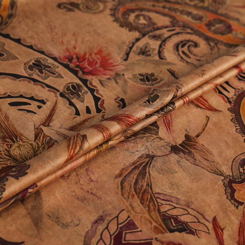CTYH - Handmade 58 Momme PIZI Mud Silk Satin Fabric - 112cm by the Yard