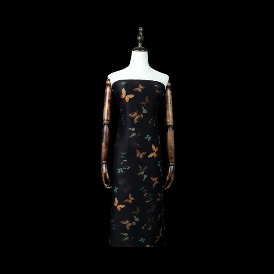 CDYH- Handmade 40 Momme PIZI Mud Silk Satin Fabric - 114cm by the Yard