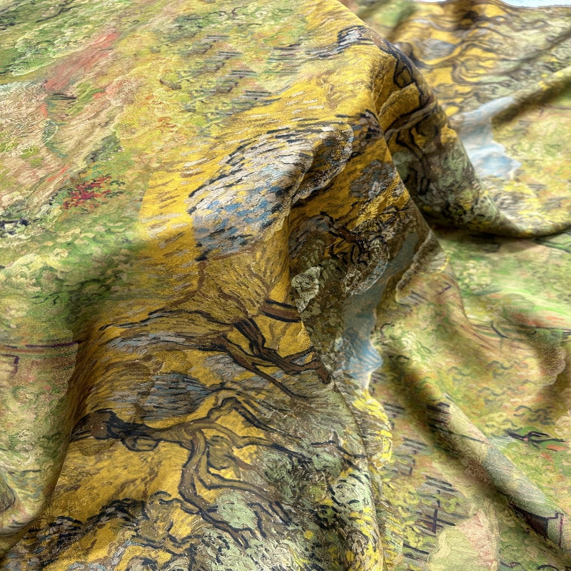YHSL- Handmade 40 Momme Mud Silk Satin Fabric By the Yard