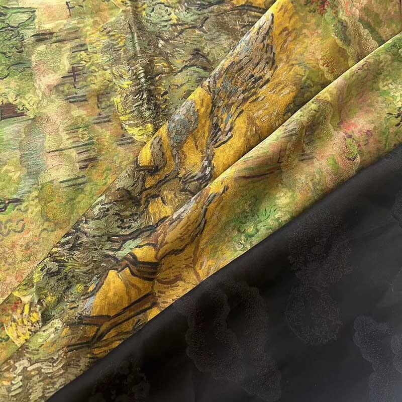 YHSL- Handmade 40 Momme Mud Silk Satin Fabric By the Yard