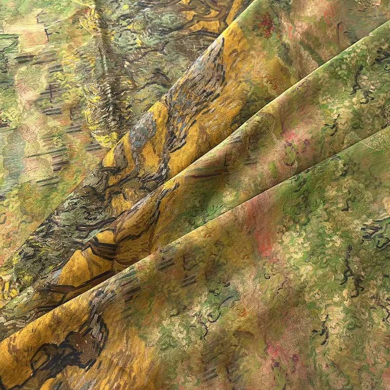 YHSL- Handmade 40 Momme Mud Silk Satin Fabric By the Yard