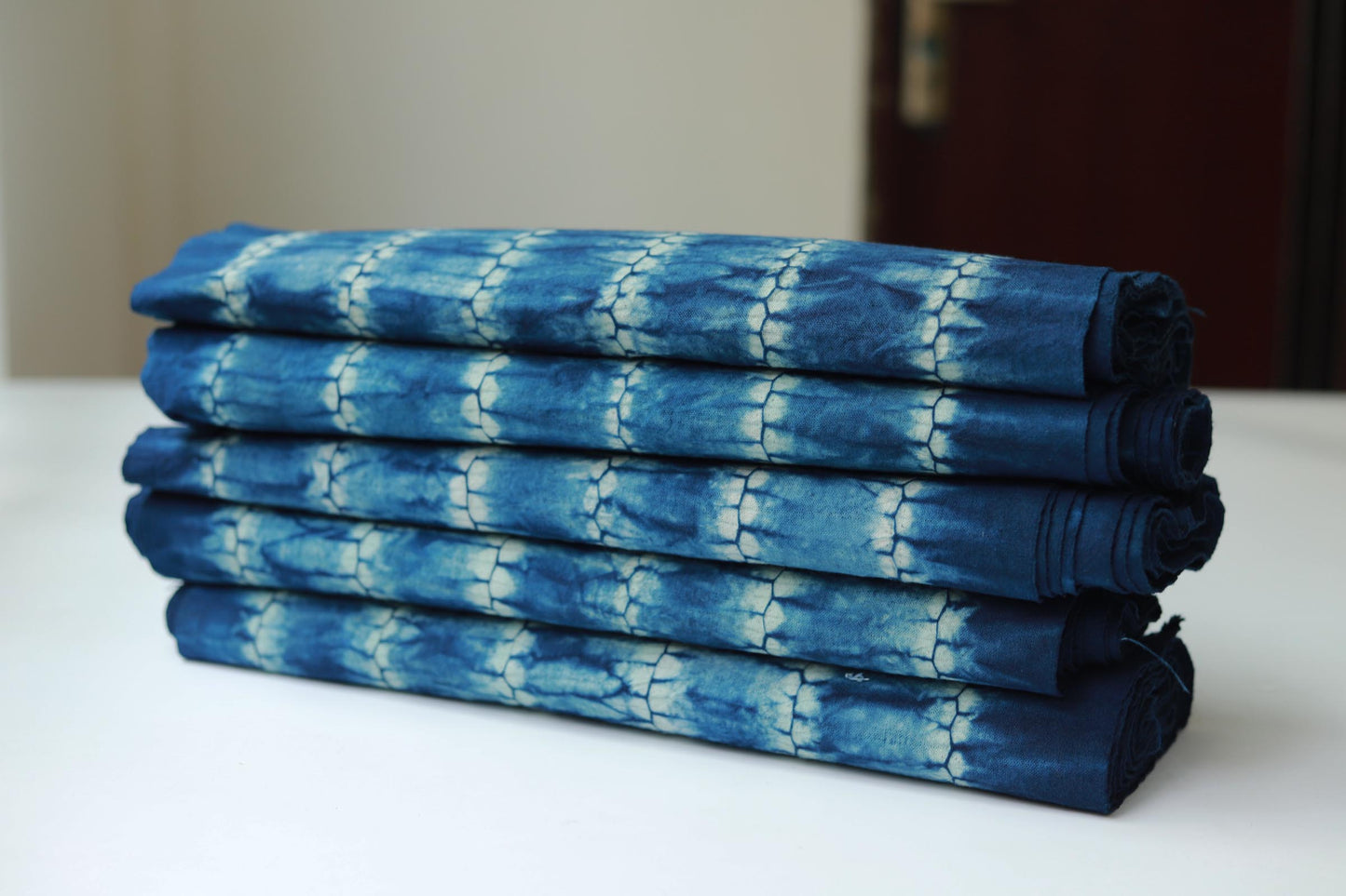 CANCEN- Eco-Friendly Earth Blue Plant Dyed Cotton Fabric - 42cm by the Yard