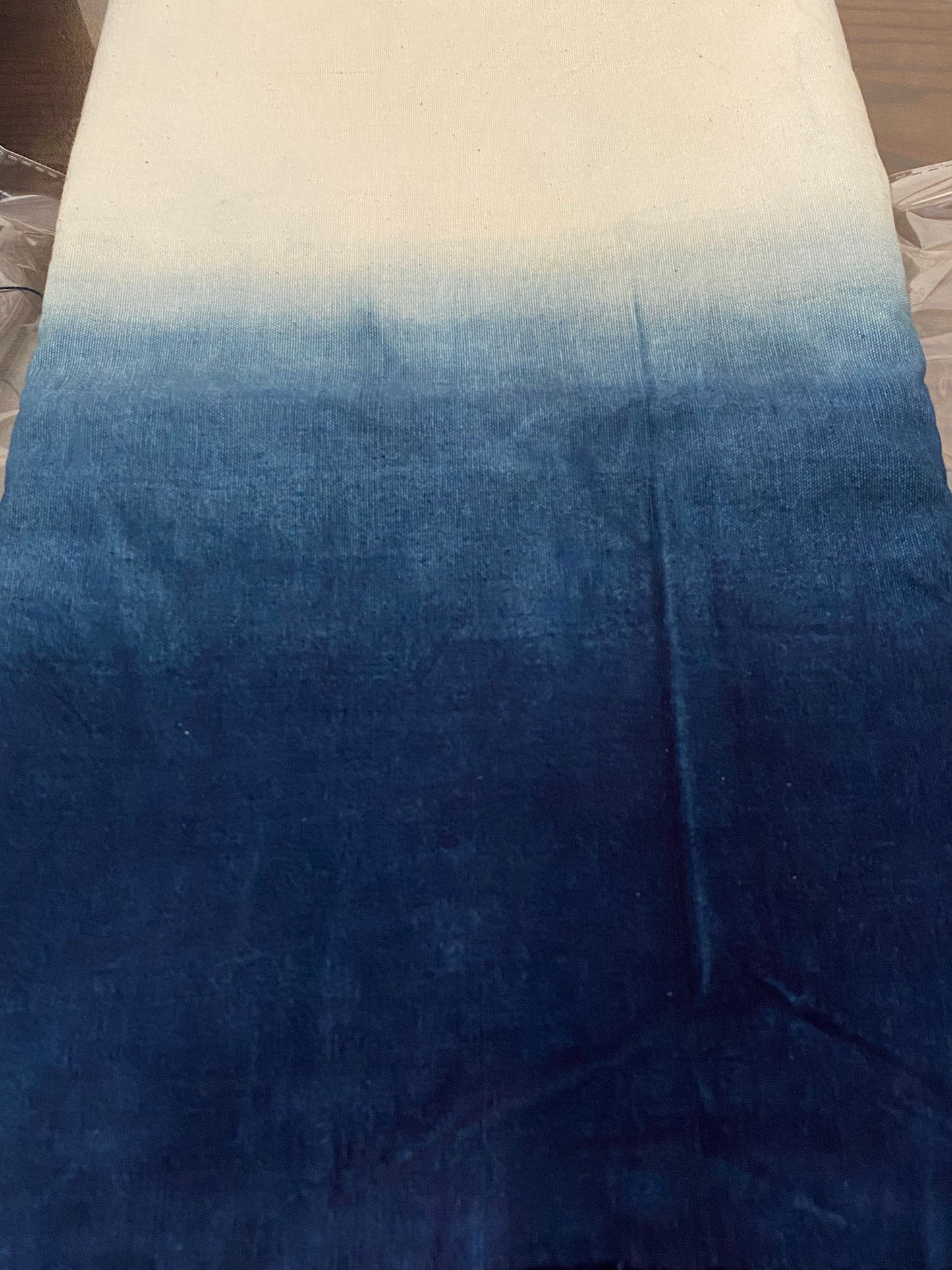 LARABI- Eco-Friendly Earth Blue Plant Dyed Cotton Fabric - 38cm by the Yard