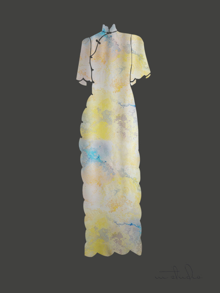 RYYUNLAN - Hight 60 Count Rayon Satin Faux Silk Chinese Style Floral Cheongsam Dress Fabric - 145cm wide by the Yard