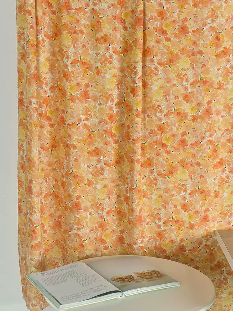 RYJIUXIA - Hight 60 Count Rayon Satin Faux Silk Chinese Style Floral Cheongsam Dress Fabric - 145cm wide by the Yard