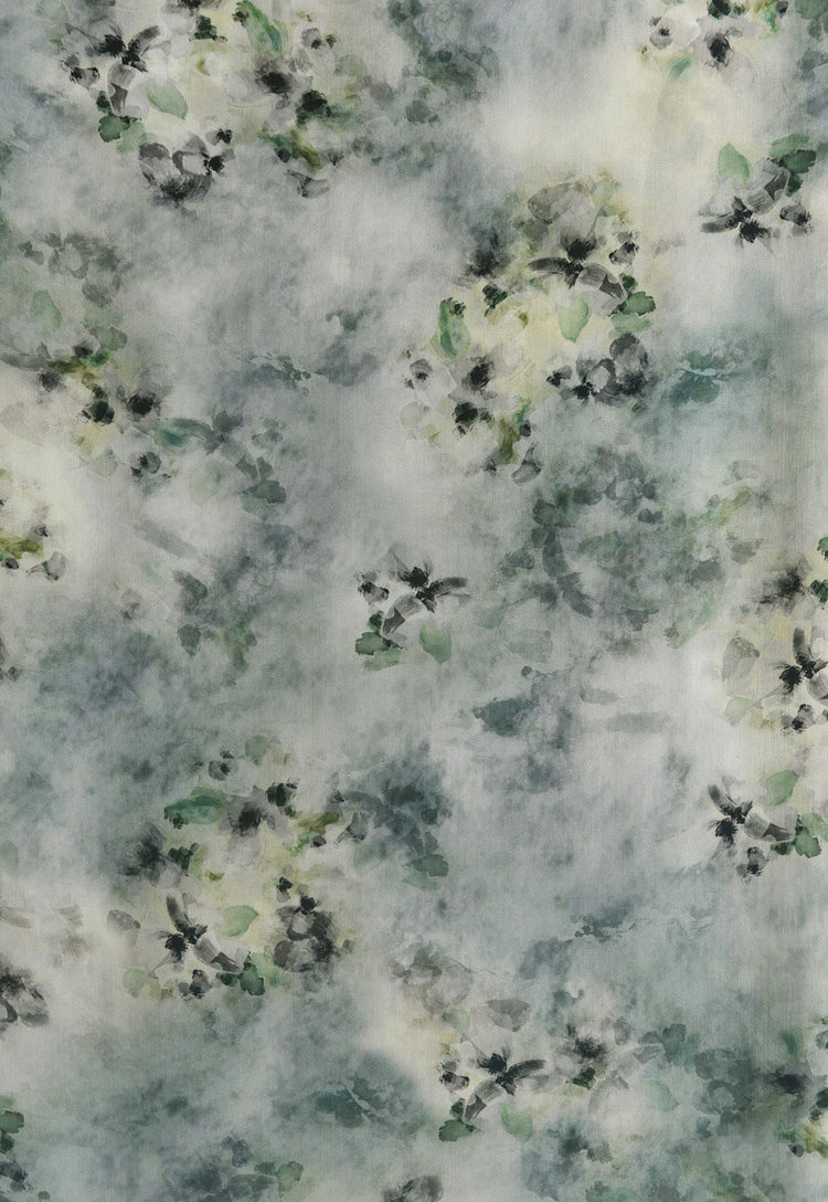 RYKONGYIN  - Hight 60 Count Rayon Satin Faux Silk Chinese Style Floral Cheongsam Dress Fabric - 145cm wide by the Yard