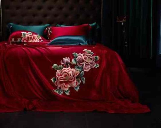 FUGMDAN Silk Bedding Set