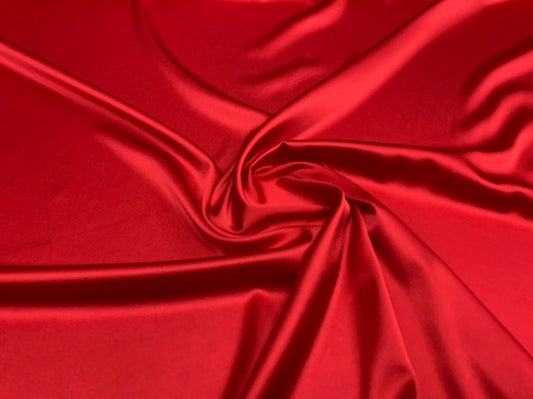 SUNSAI - 19 Momme Solid Color Digital Print Stretch Silk Satin Fabric - 140cm wide by the Yard