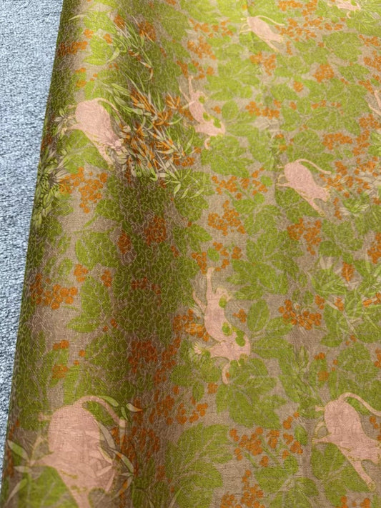 XIAOMR - Handmade 25 Momme HUALUO Jacquard Mud Silk Fabric (Openwork texture) - 114cm by the Yard