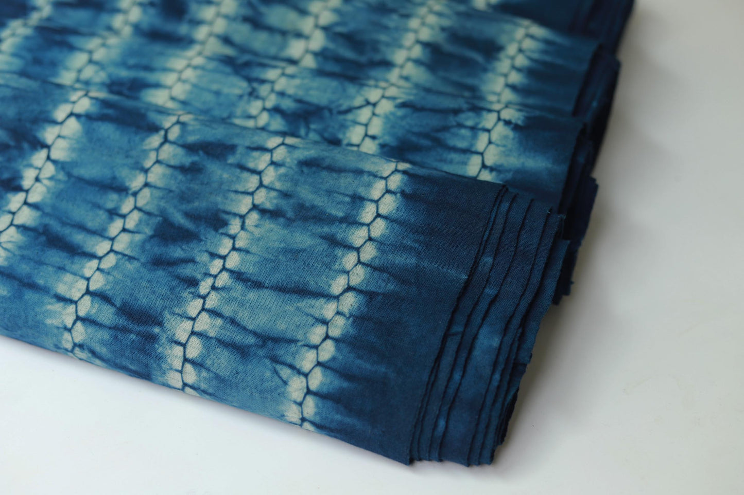 CANCEN- Eco-Friendly Earth Blue Plant Dyed Cotton Fabric - 42cm by the Yard