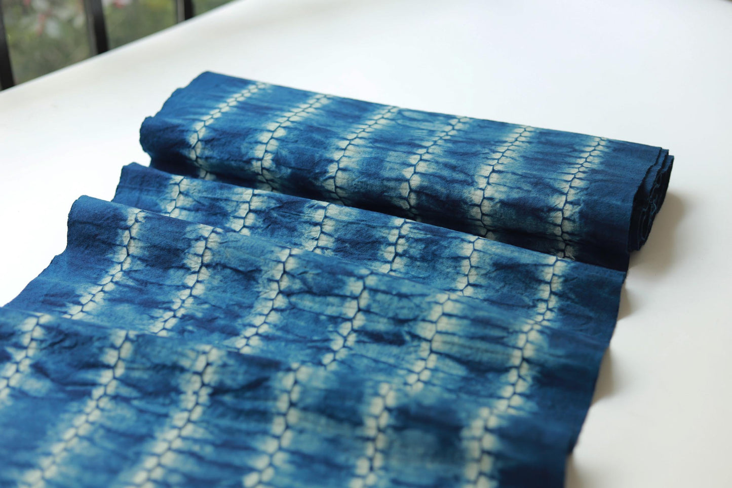 CANCEN- Eco-Friendly Earth Blue Plant Dyed Cotton Fabric - 42cm by the Yard