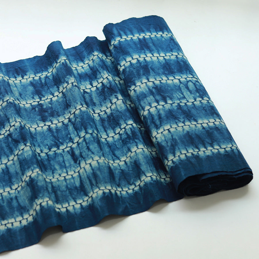CANCEN- Eco-Friendly Earth Blue Plant Dyed Cotton Fabric - 42cm by the Yard