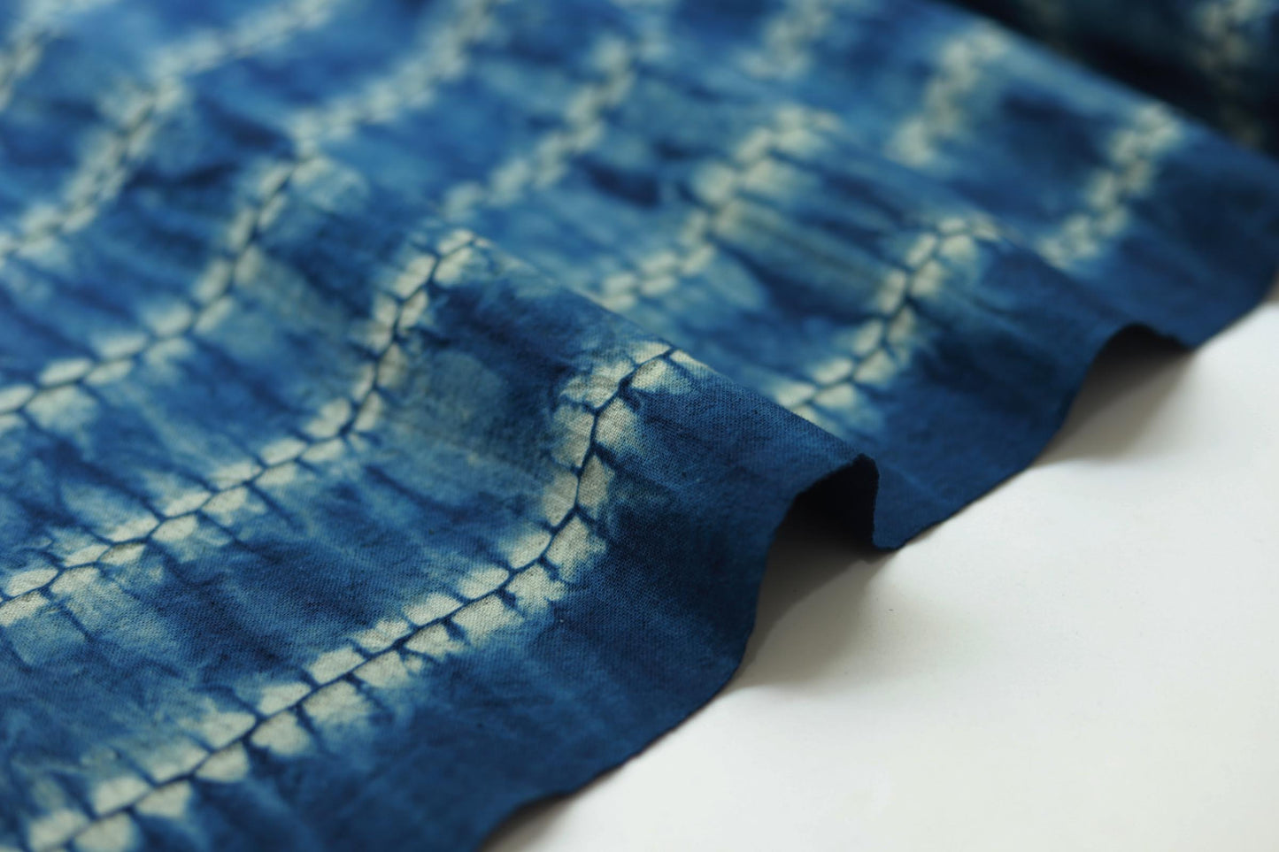 CANCEN- Eco-Friendly Earth Blue Plant Dyed Cotton Fabric - 42cm by the Yard