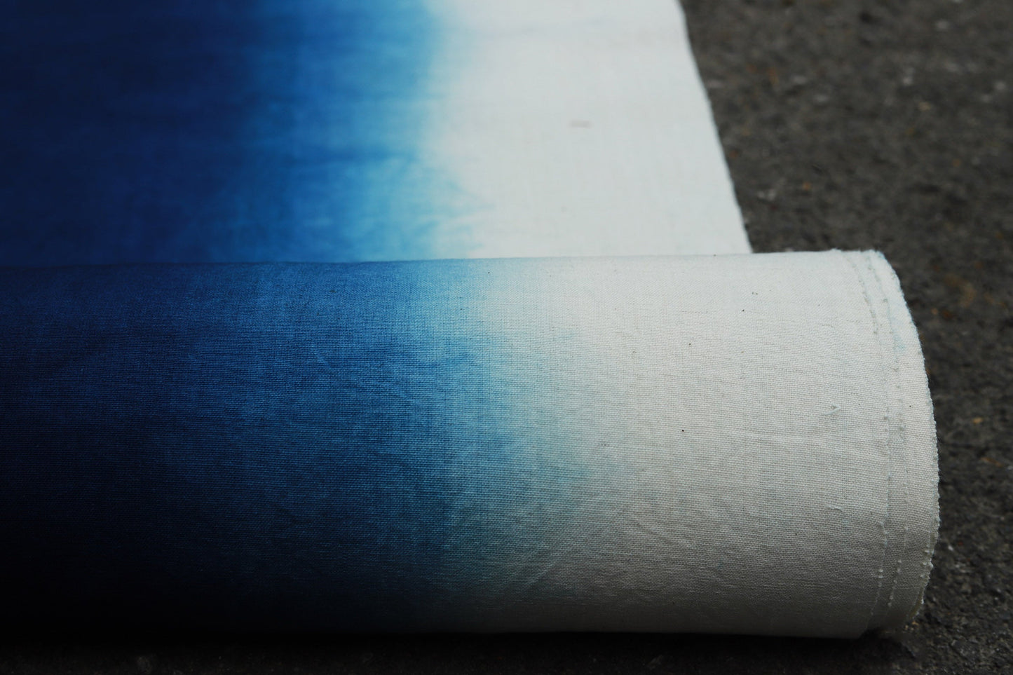 LARABI- Eco-Friendly Earth Blue Plant Dyed Cotton Fabric - 38cm by the Yard