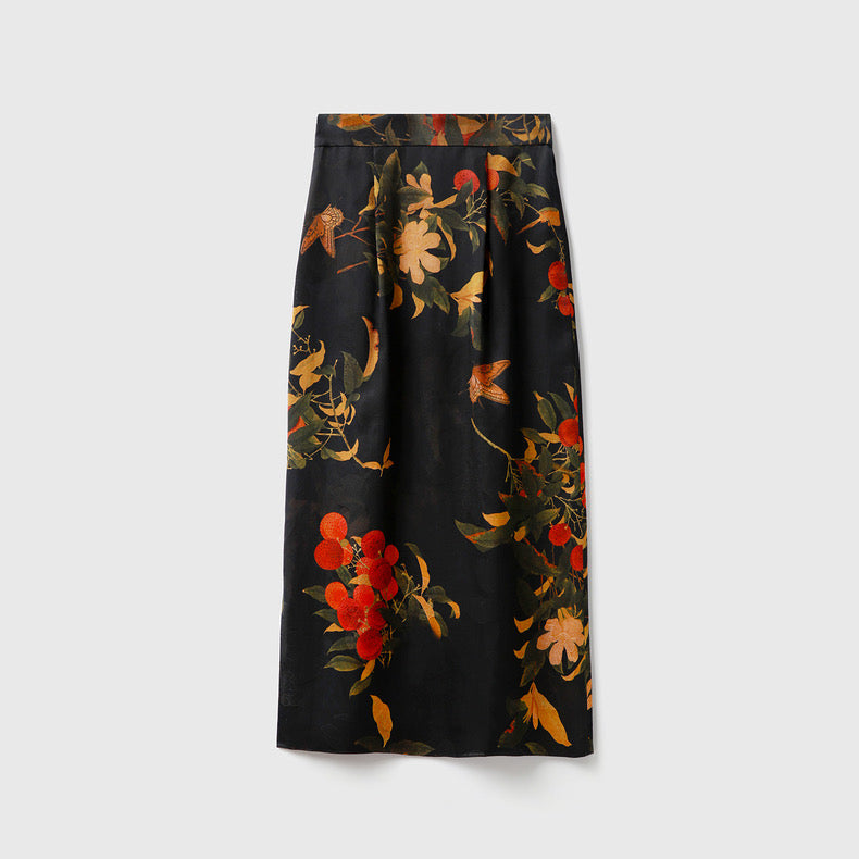 GUIFEI - Handmade 25 Momme HUALUO Jacquard Mud Silk Fabric (Openwork texture) - 114cm by the Yard