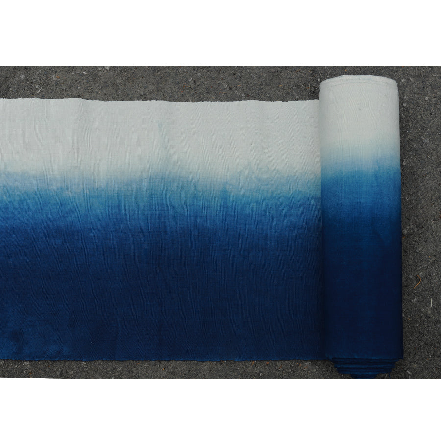 LARABI- Eco-Friendly Earth Blue Plant Dyed Cotton Fabric - 38cm by the Yard