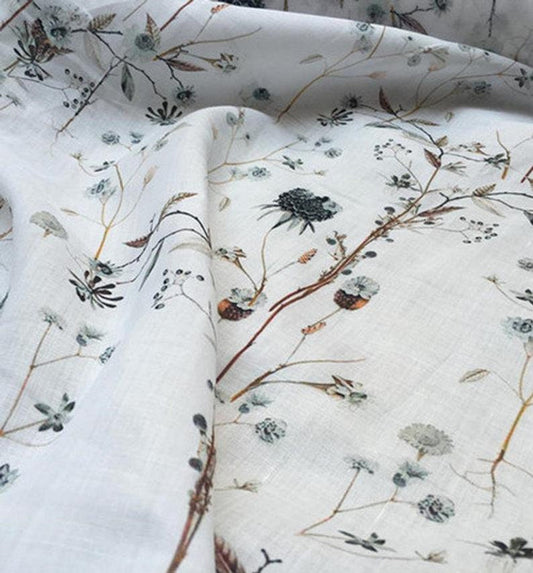 SHUANGBAI - Digital Printing 42 Thread Count Ramie Fabric - 135cm wide by the Yard