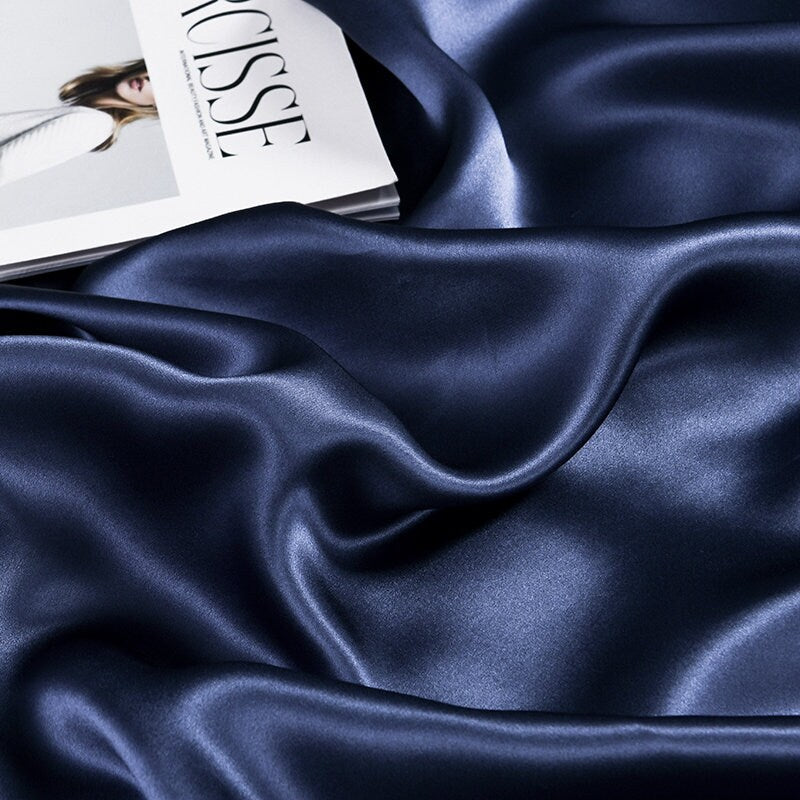 15 Colors Fitted Silk Sheet Set  . Made in 25mm 100% 6A Mulberry Silk. Multi Solid colors
