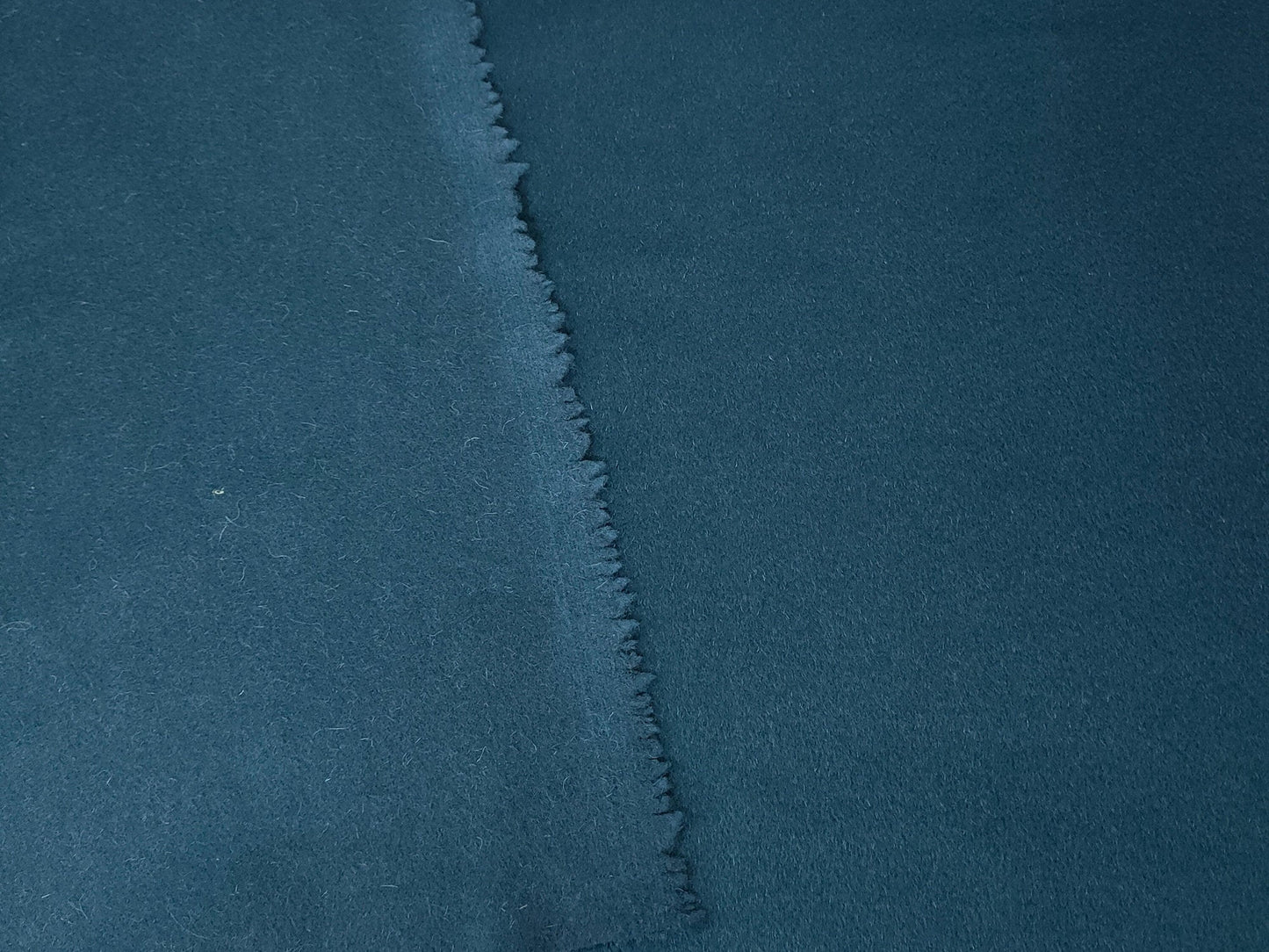 Dark Blue Single-Sided 45% Cashmere Fabric - 150cm wide by the Yard