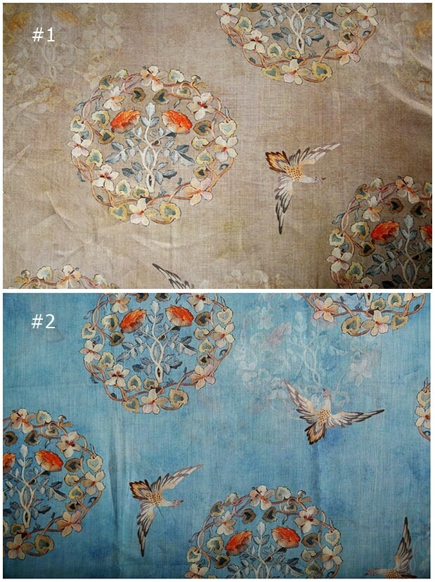 FUSANG - Digital Printing 42 Thread Count Ramie Fabric - 140cm wide by the Yard