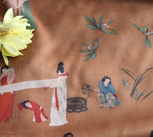 DAOLIANTU - Digital Printing Ramie Fabric-By the Yard
