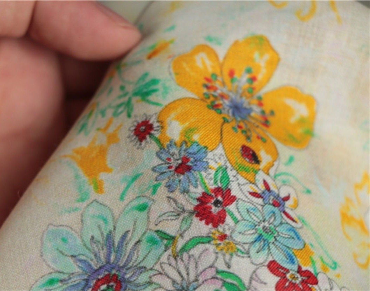 HUANGCAIRUI - Digital Print Ramie Fabric-By the Yard