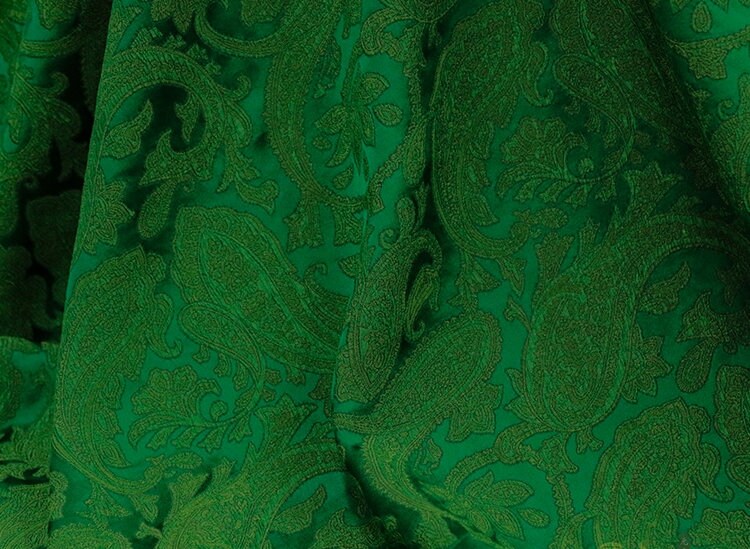 YAOIAN - 26 Momme Jacquard Handmade Mud Silk Fabric - 135cm wide by the Yard