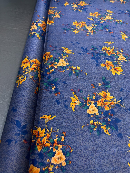 ZHEGUILIN - 25 Momme Stretch Plant Dye HongYunSha Silk Fabric - 114cm wide by the Yard