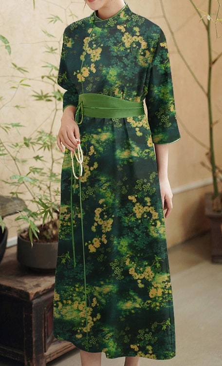 DAIYANHC - 25 Momme Stretch Plant Dye HongYunSha Silk Fabric - 114cm wide by the Yard