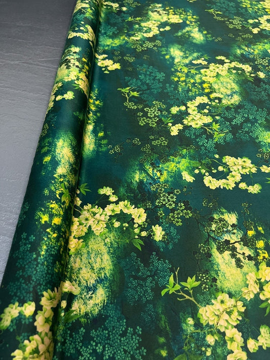 DAIYANHC - 25 Momme Stretch Plant Dye HongYunSha Silk Fabric - 114cm wide by the Yard