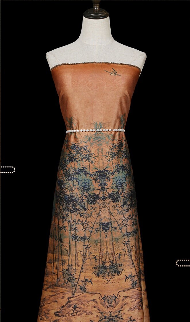 ZL - Handmade 70 Momme PIZI Mud Silk Satin Fabric - 112cm by the Yard