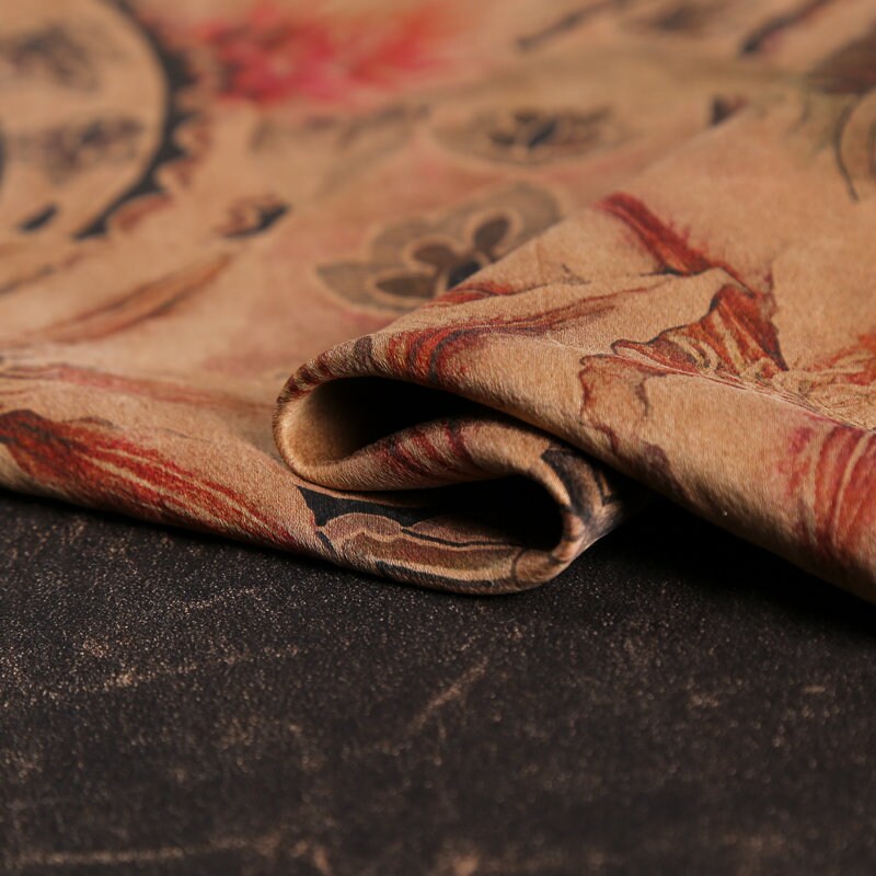 CTYH - Handmade 58 Momme PIZI Mud Silk Satin Fabric - 112cm by the Yard