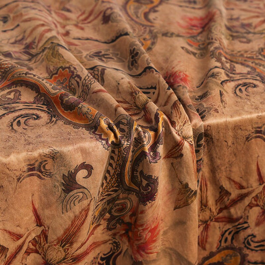 CTYH - Handmade 58 Momme PIZI Mud Silk Satin Fabric - 112cm by the Yard