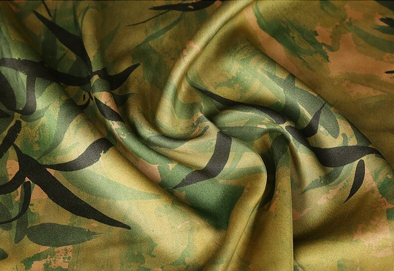 ZY - Handmade 50 Momme PIZI Mud Silk Satin Fabric - 112cm by the Yard